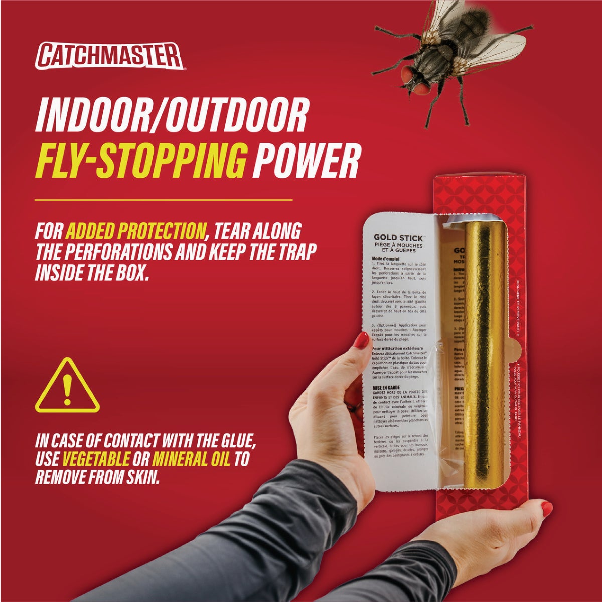 Catchmaster 10 In. Gold Stick Fly Trap Image 5