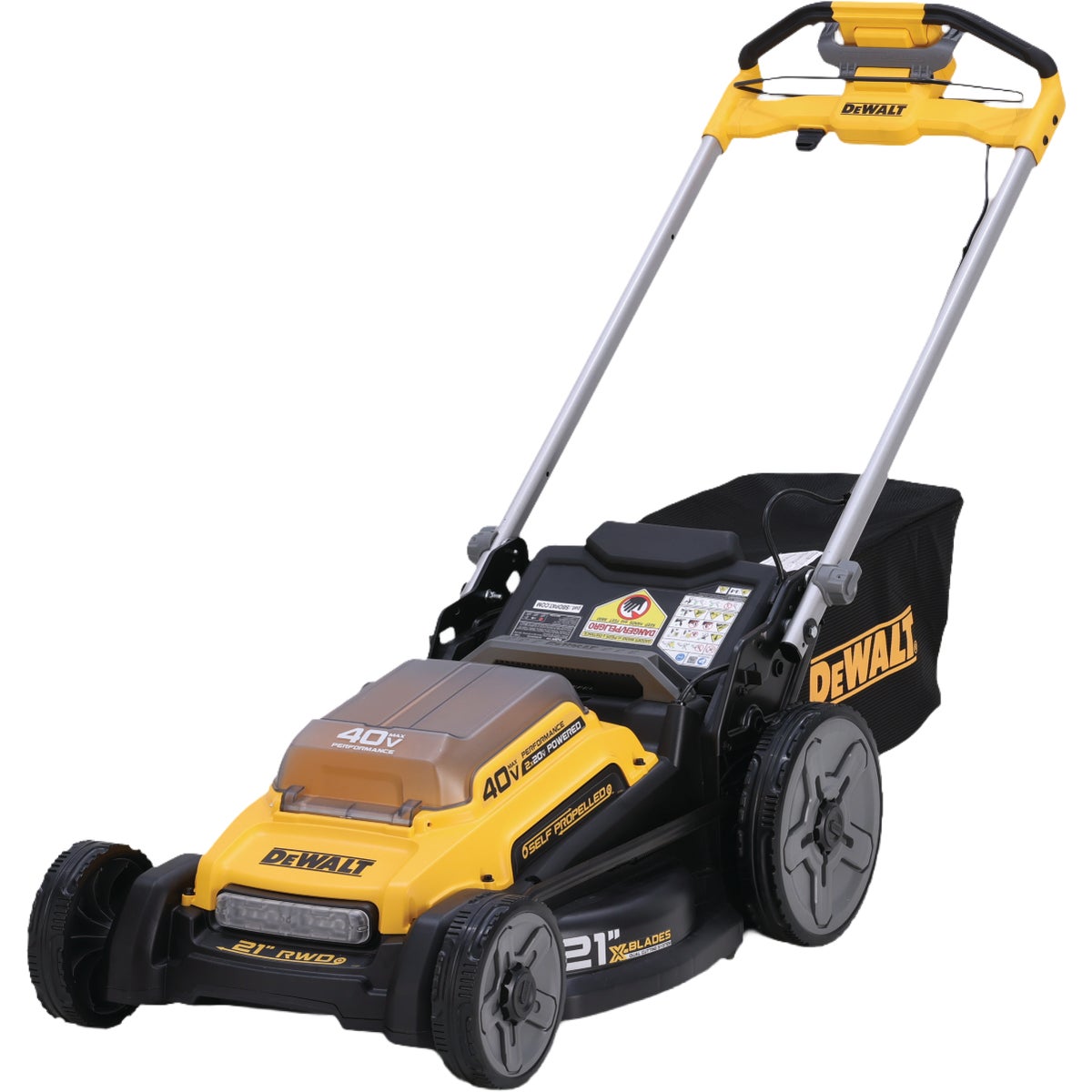 DEWALT 2x20V MAX 21 In. Self-Propelled Walk-Behind Mower Kit with (2) Batteries & Charger