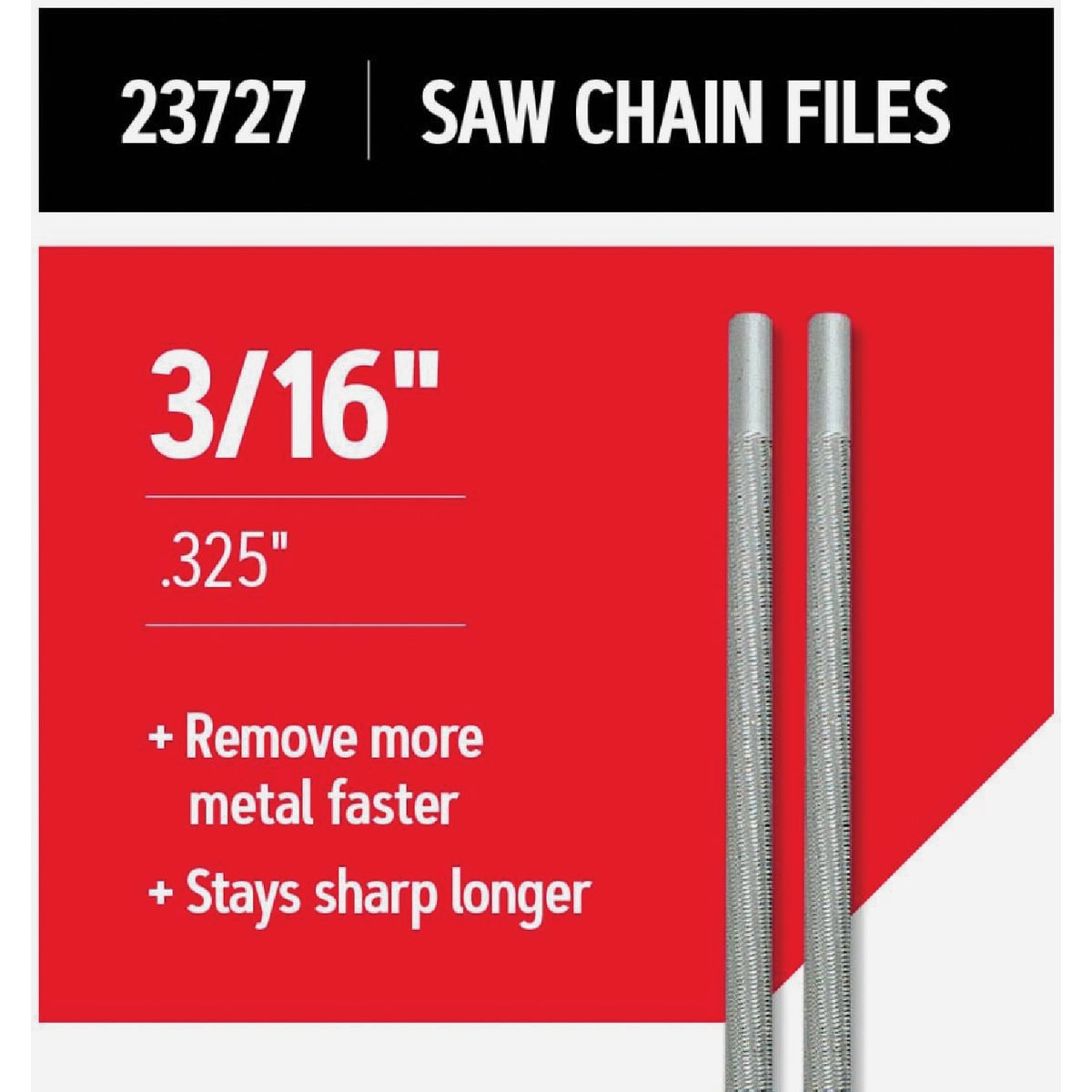 Oregon 3/16 In. Saw Chain File (2-Count) Image 2