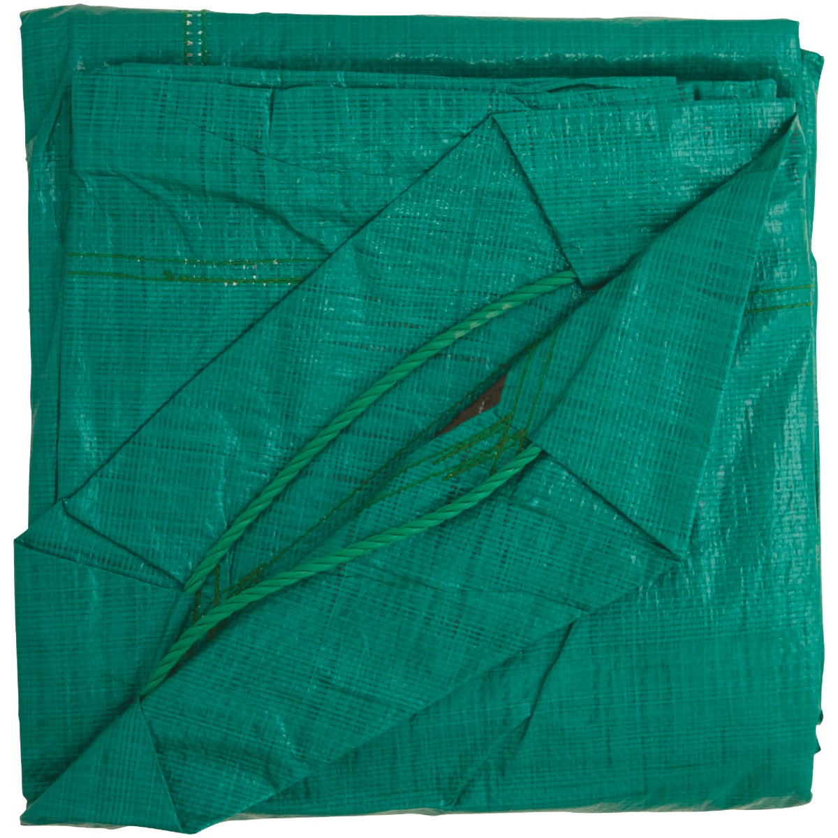 Do it Best 9 Ft. x 9 Ft. Poly Fabric Green Lawn Cleanup Tarp Image 5