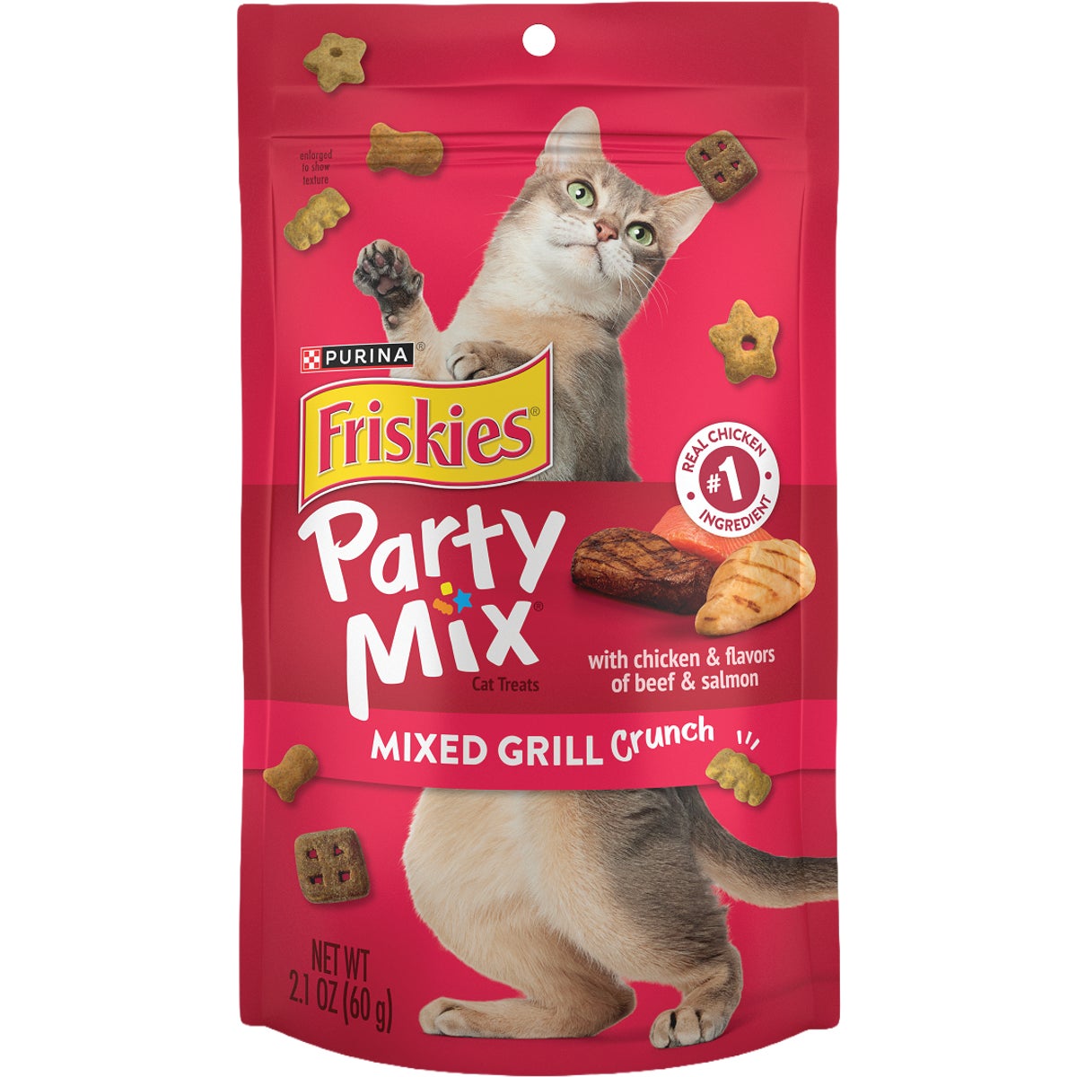 Purina Friskies 2.1 Oz. Mixed Grill Party Mix Cat Treats