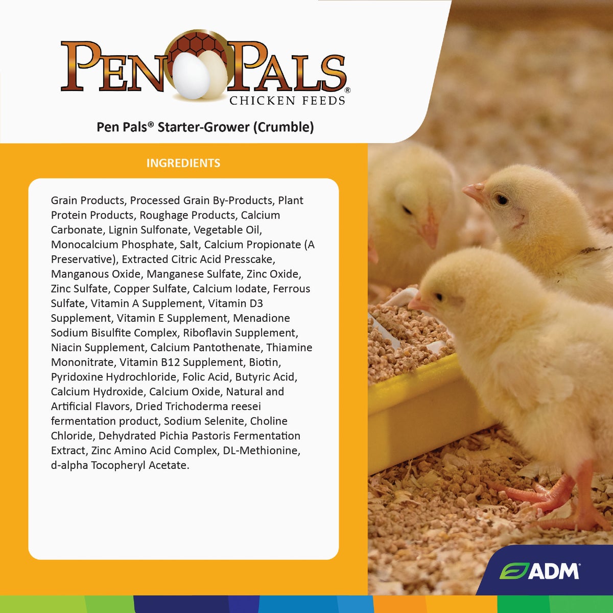 ADM Pen Pals 5 Lb. Chicken Starter/Grower Chicken Feed Image 3