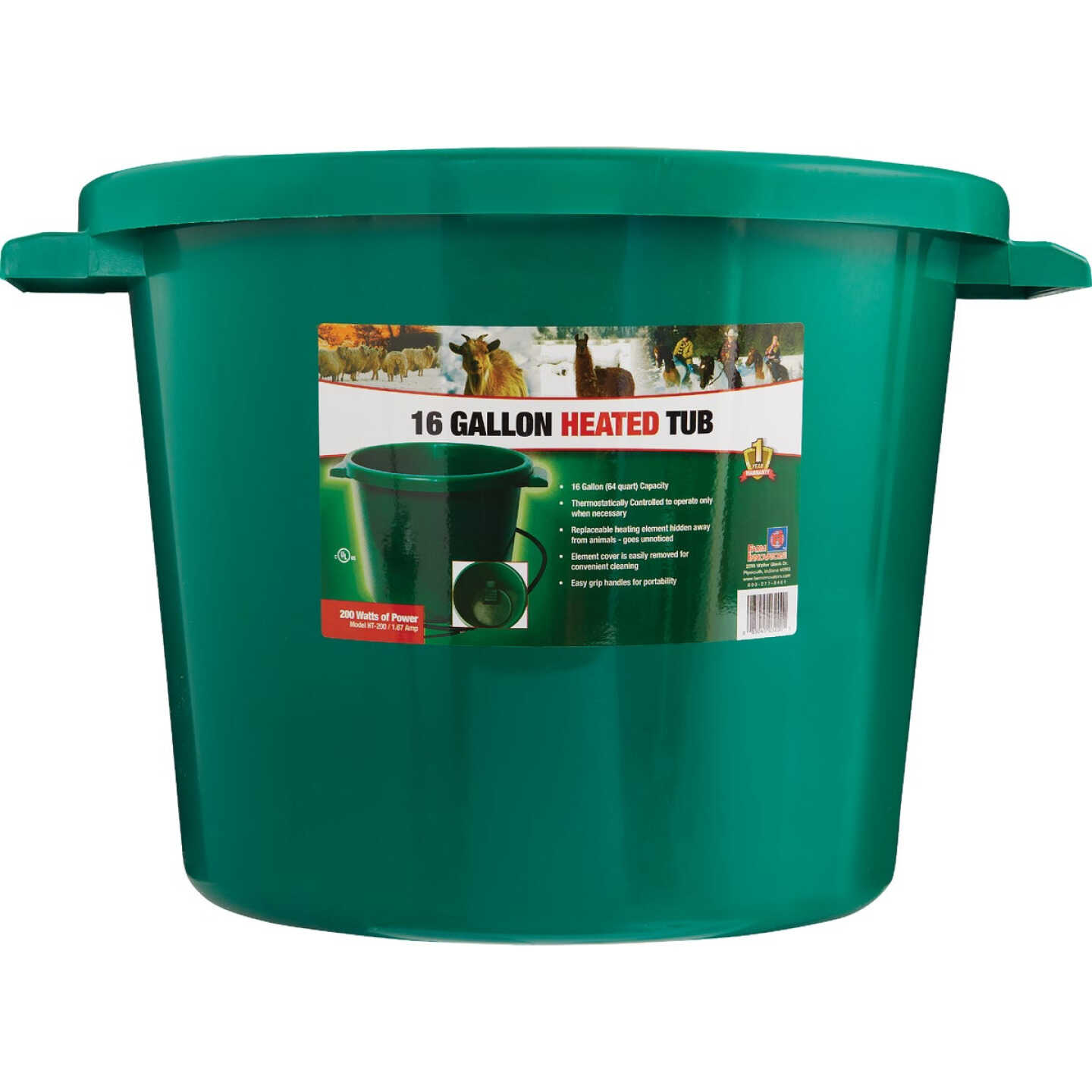 Farm Innovators 16 Gal. 60W 120V Heated Tub Image 3