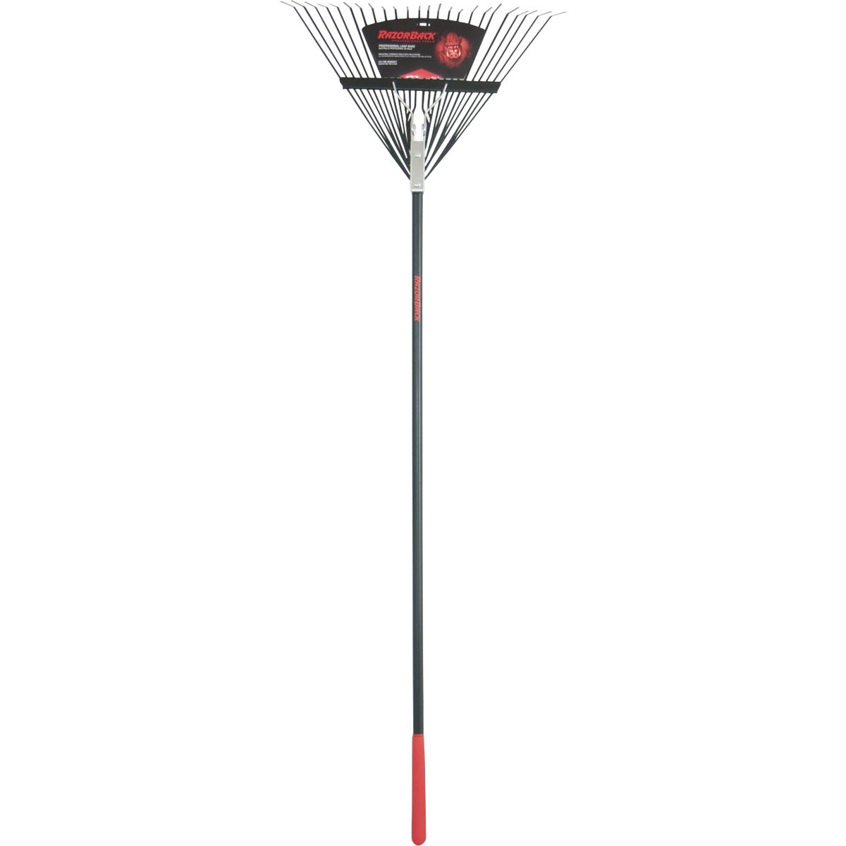 Razor-Back 24 In. Steel Leaf Rake with 51 In. Fiberglass Handle (24-Tine)