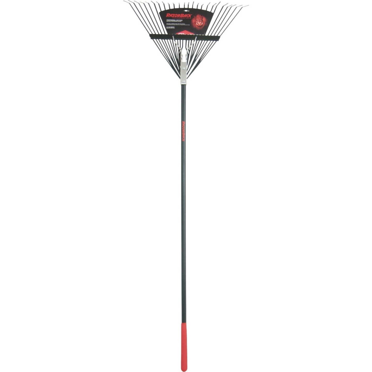 Razor-Back 24 In. Steel Leaf Rake with 51 In. Fiberglass Handle (24-Tine) Image 1