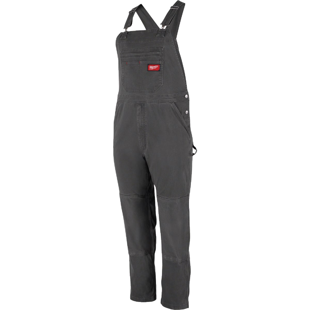 Milwaukee FREEFLEX Men's 40x32 Gray Unlined Bib Overalls Image 5