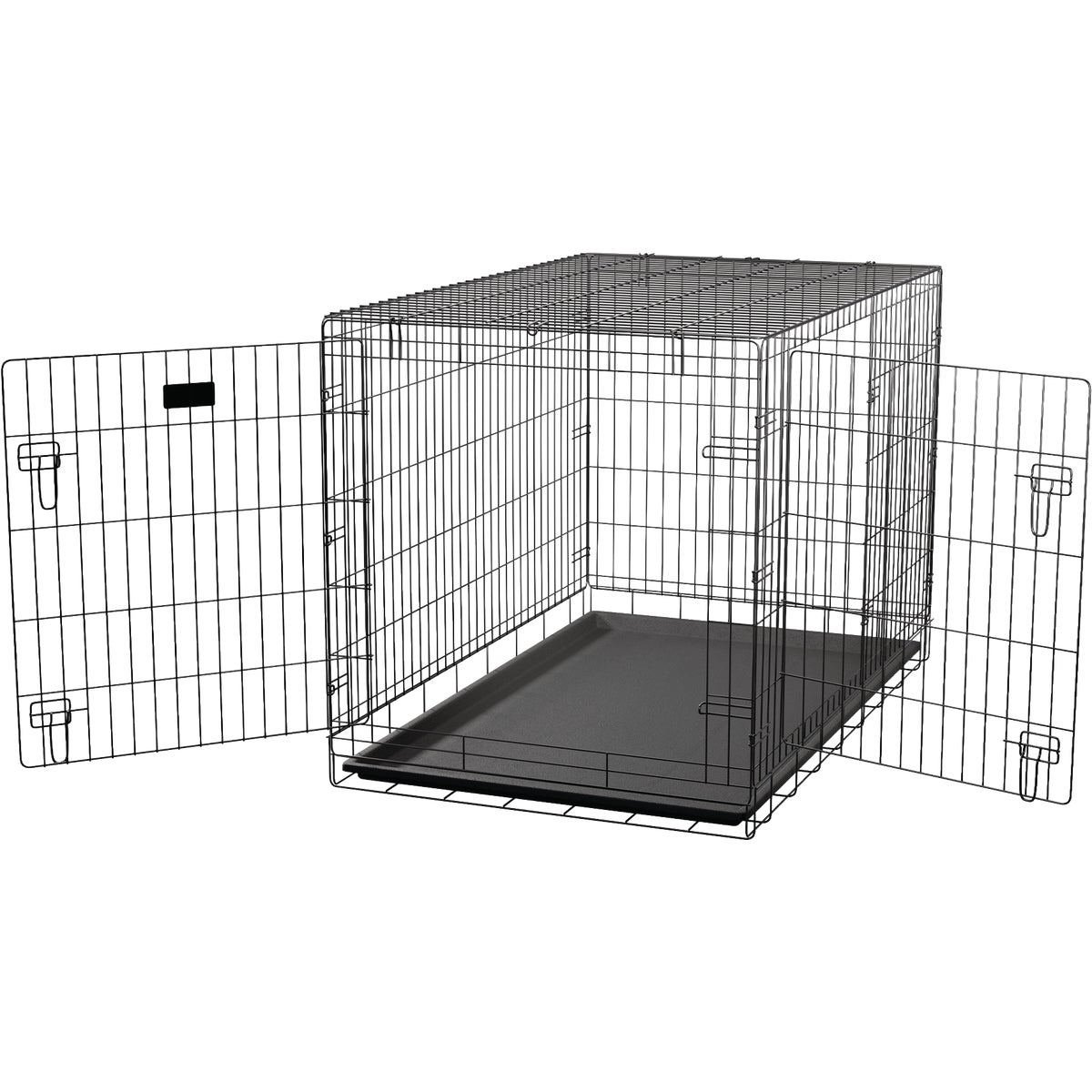 Pet Expert 36 In. L x 24 In. W x 25 In. H Medium 2-Door Wire Kennel/Crate