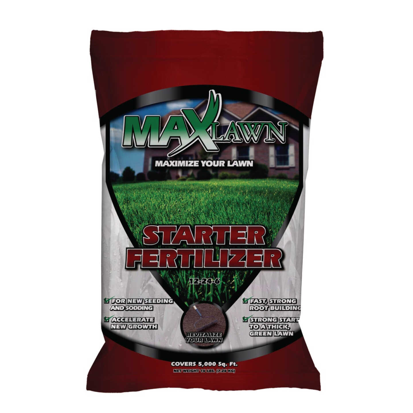 MaxLawn 5000 Sq. Ft. 12-24-6 Starter Fertilizer Image 1