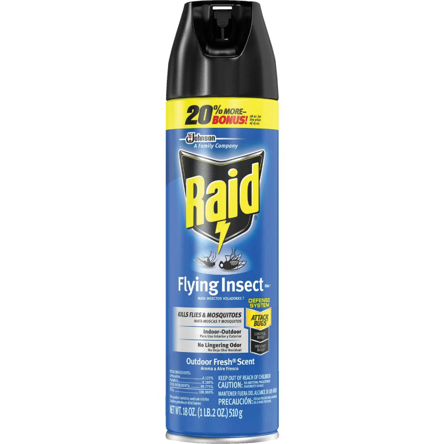 Raid 18 Oz. Aerosol Spray Flying Insect Killer Image 1