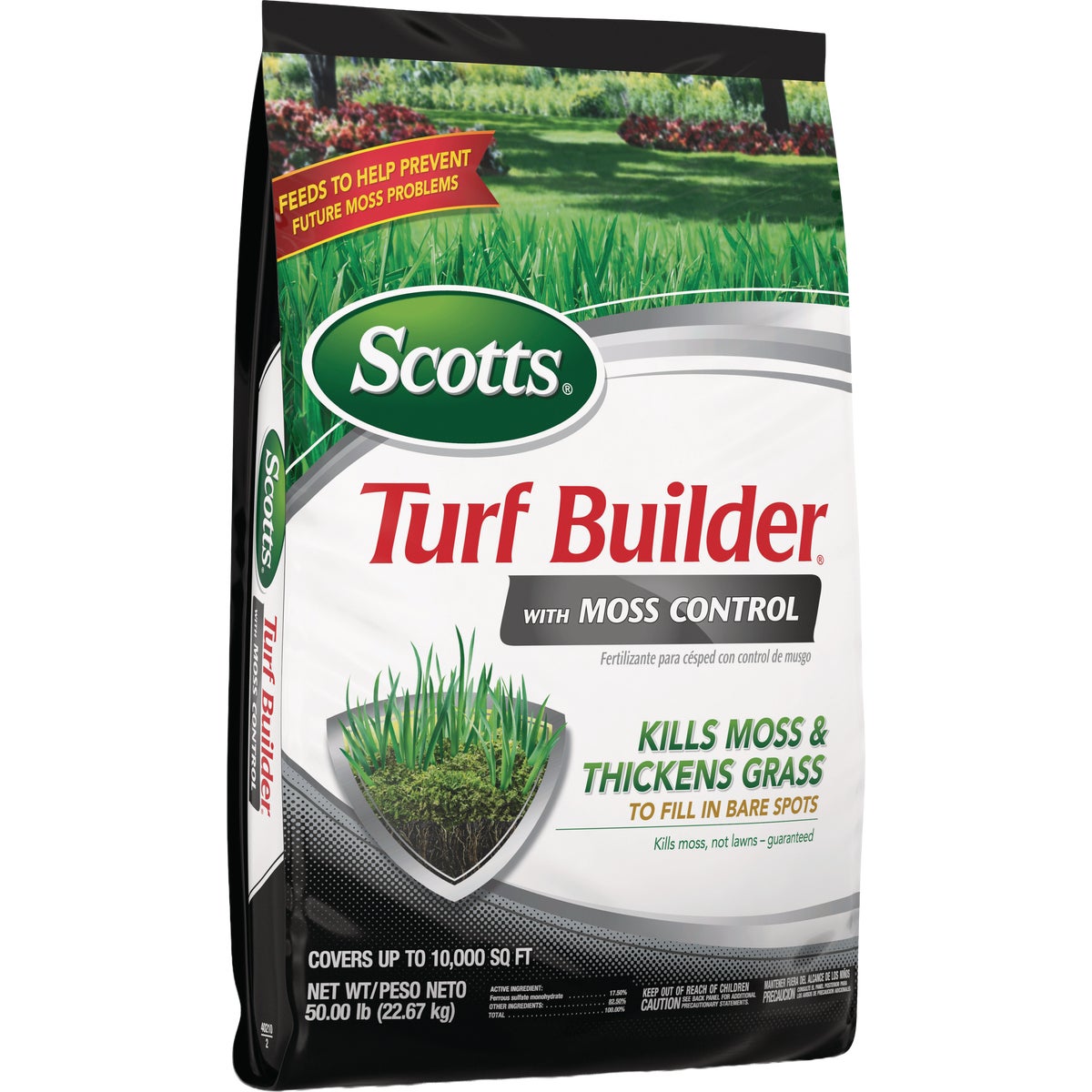 Scotts 50 Lb. 10,000 Sq. Ft. Turf Builder with Moss Control Fertilizer Image 3