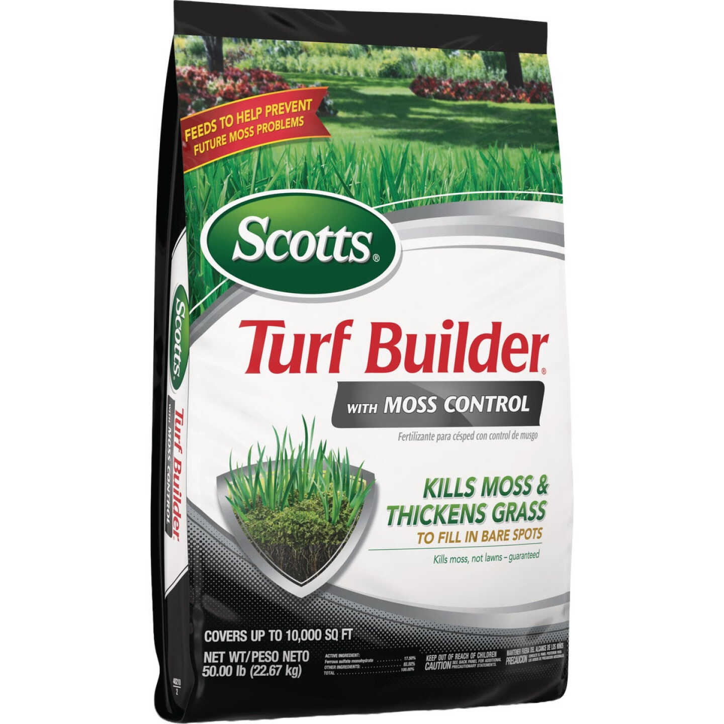 Scotts 50 Lb. 10,000 Sq. Ft. Turf Builder with Moss Control Fertilizer Image 3