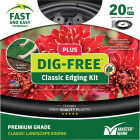 Master Mark Dig-Free Classic 20 Ft. Black Plastic Lawn Edging Kit Image 1