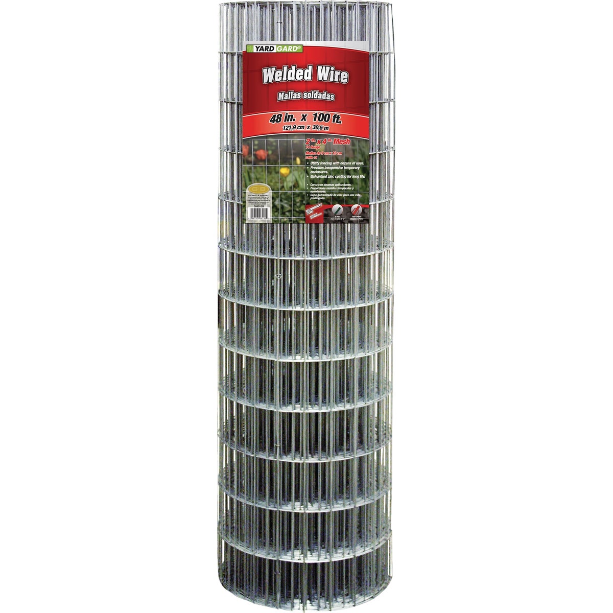 Agway 4 Ft. x 100 Ft. 14-Gauge Galvanized Welded Wire Garden Fence