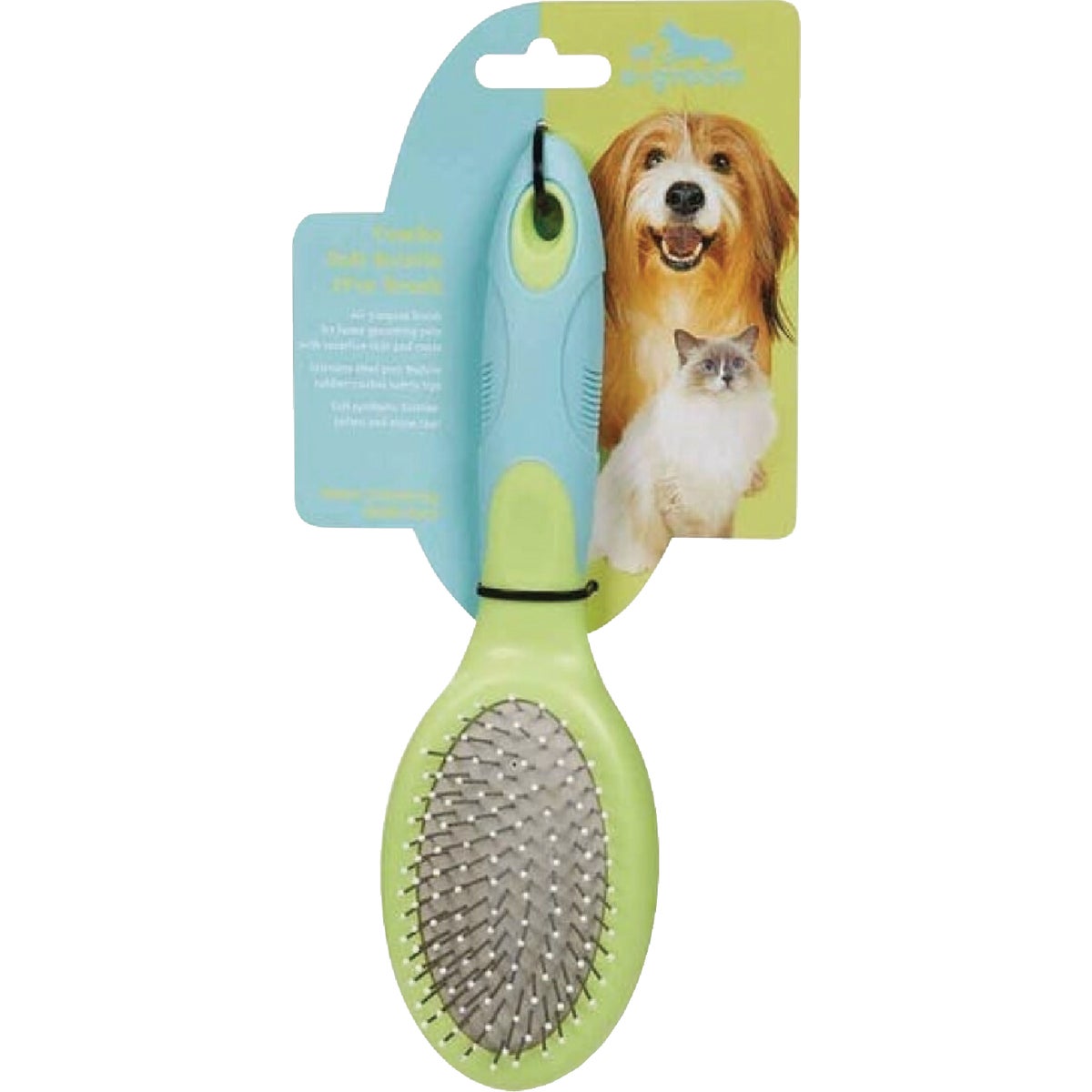 U-groom Combo Soft Bristle/Pin Pet Brush Image 2