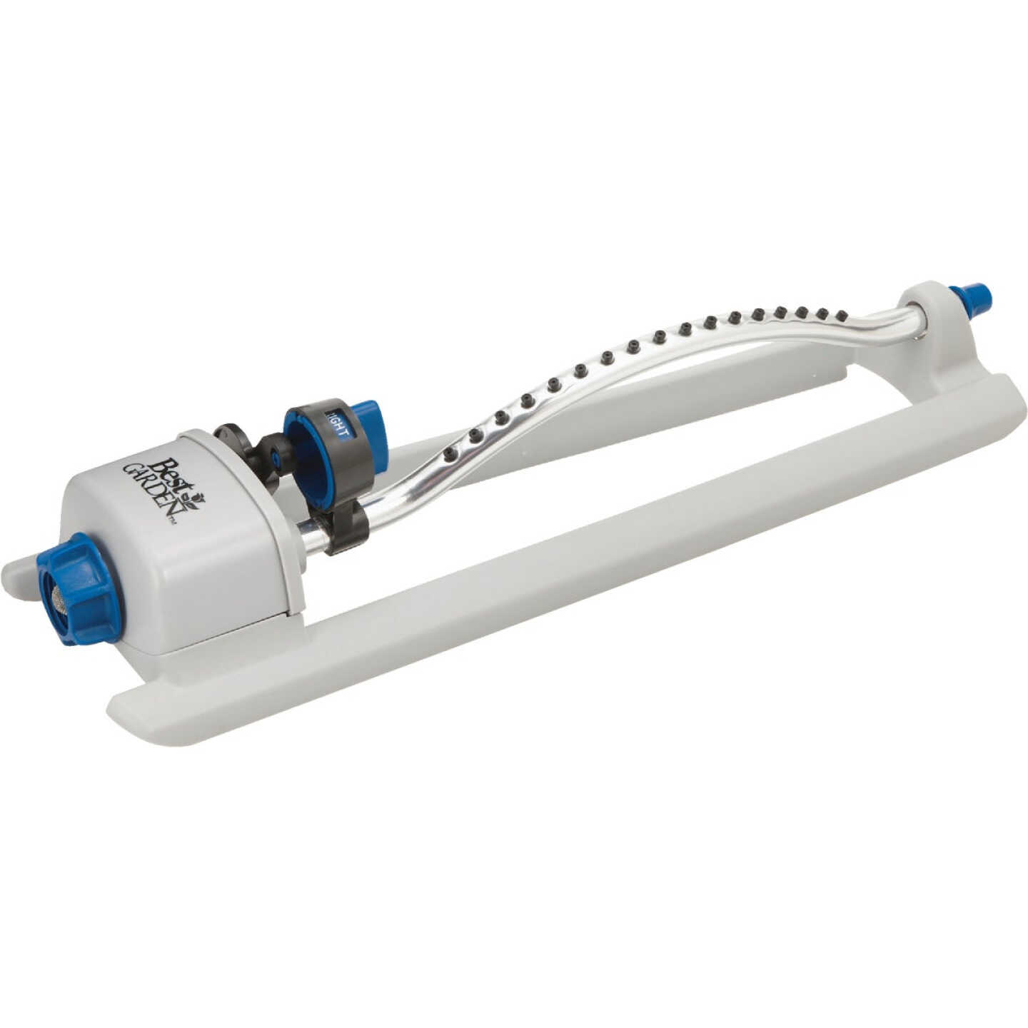 Best Garden Poly 3000 Sq. Ft. Blue & Gray Oscillating Sprinkler Image 1