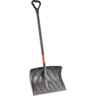 Suncast 20 In. Graphite Steel Core Snow Shovel & Pusher with Steel Wear Strip & 38 In. Steel Handle Image 1