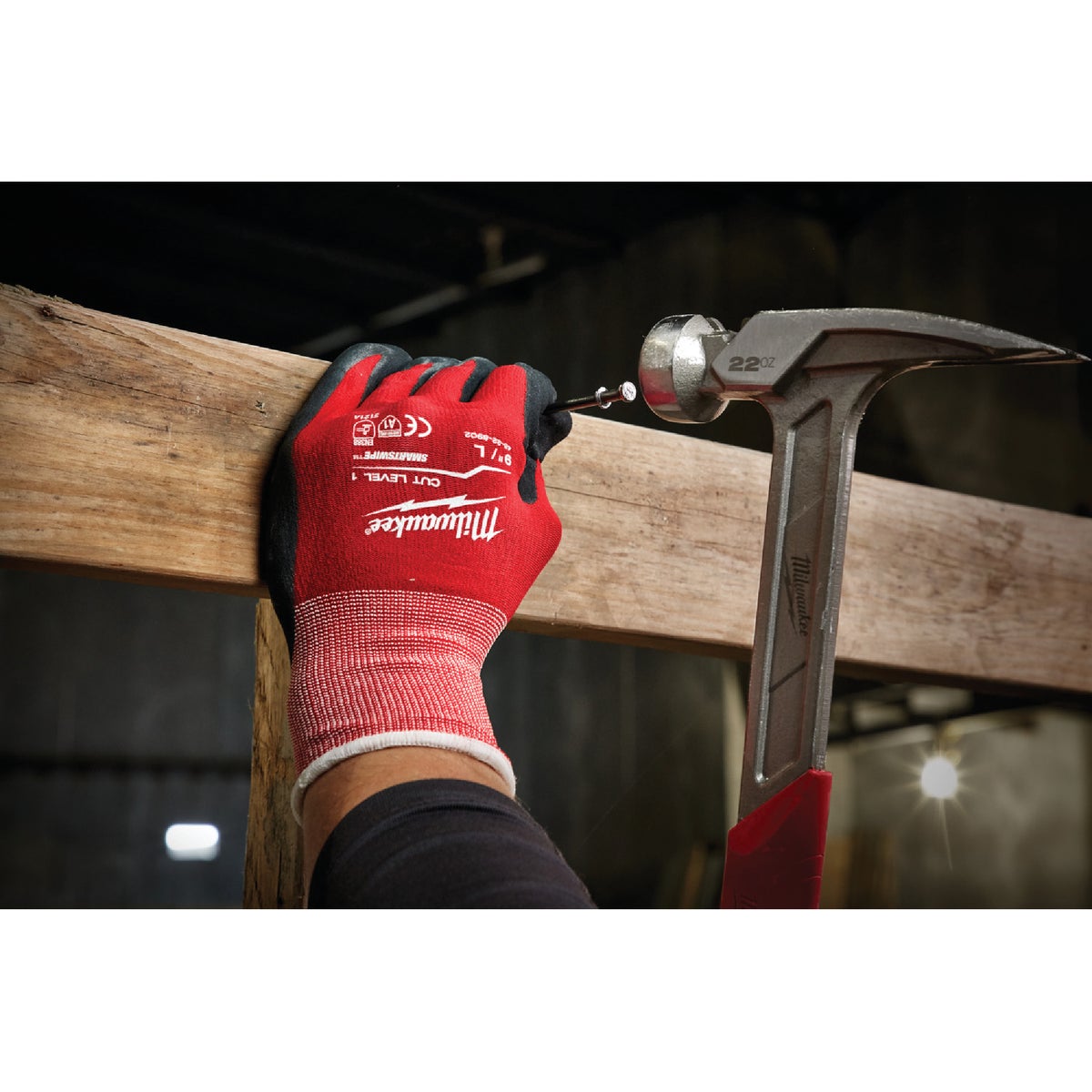 Milwaukee Unisex Large Nitrile Coated Cut Level 1 Work Glove Image 5