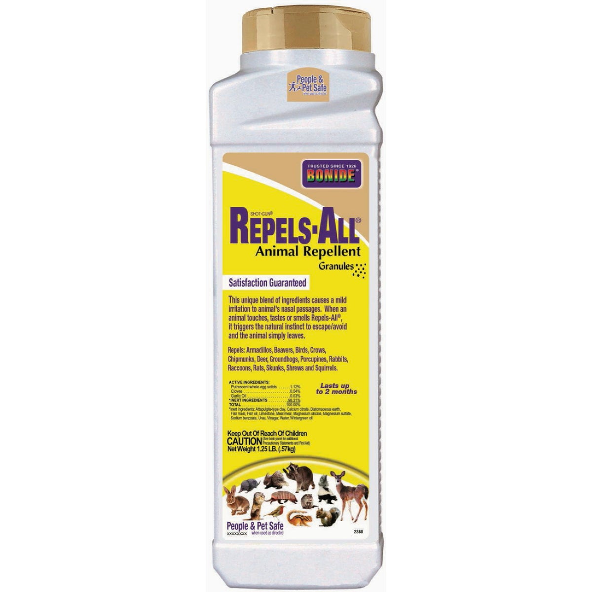 Bonide 1.25 Lb. Repels-All Animal Repellent Granules, Ready-to-Use
