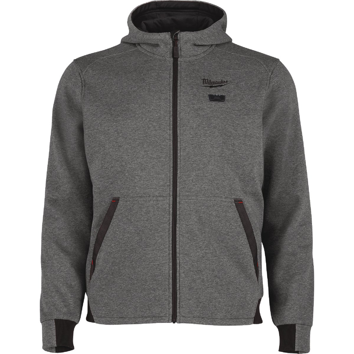Milwaukee M12 Men's 2X Gray Full-Zip Heated Hoodie Kit