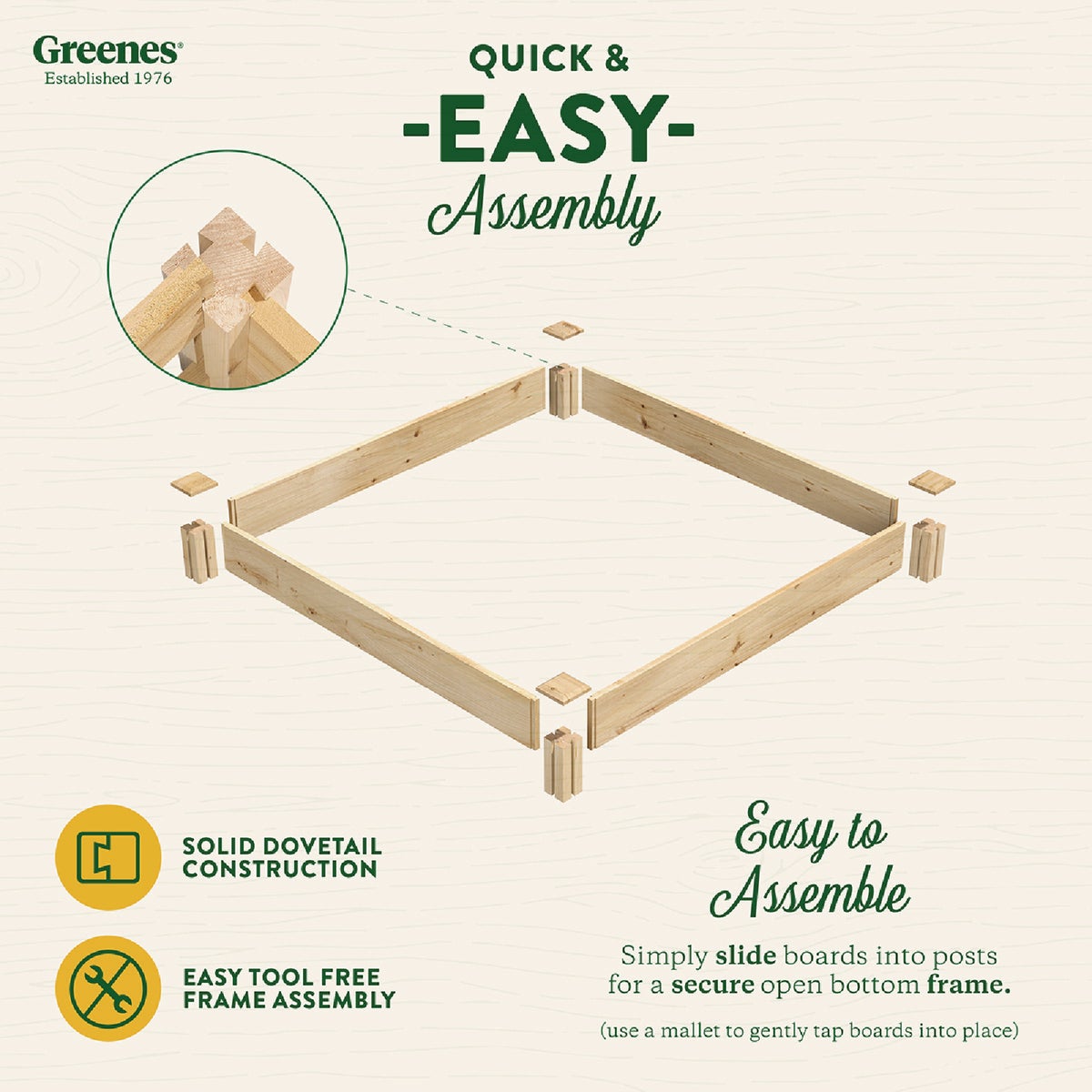 Greenes Fence 4 Ft. x 4 Ft. x 5.5 In. Cedar Raised Garden Bed Image 6