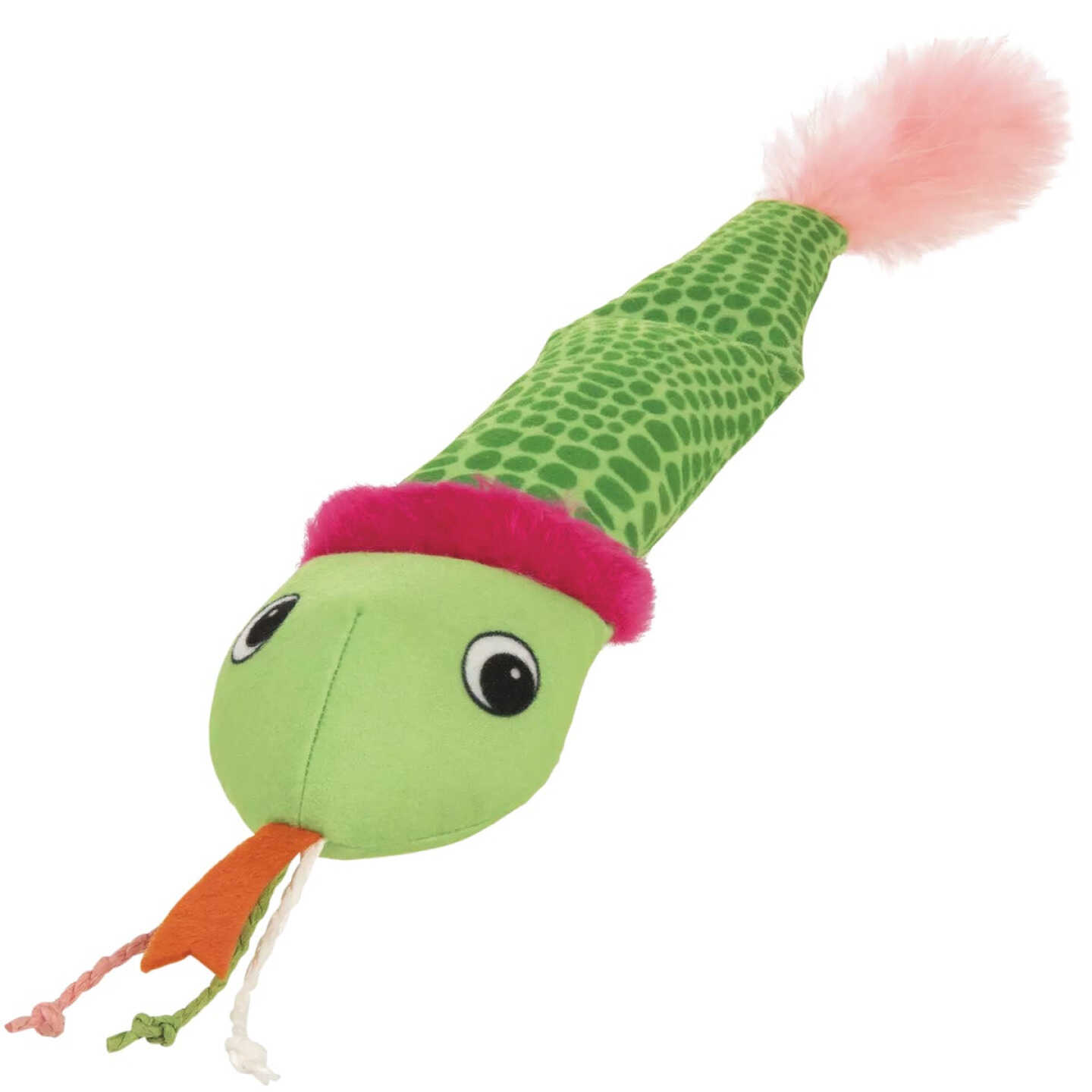 SmartyKat Crinkle Creeper Crinkle Plush Snake Kicker Catnip Cat Toy Image 3