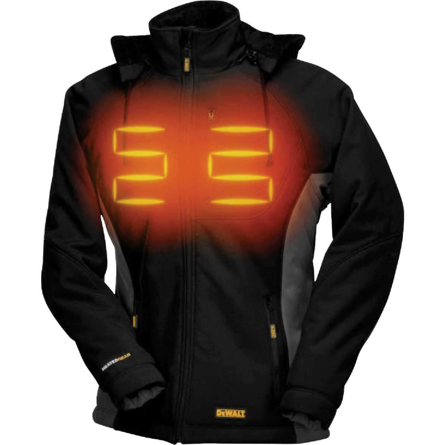 DEWALT Women's Black Soft Shell Heated Coat Kit, M Image 1