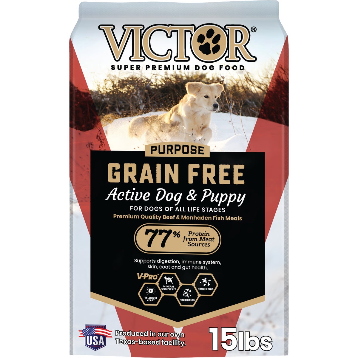 Victor 15 Lb. Active Dog And Puppy Formula Grain Free Dry Dog Food