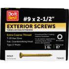 Do it #9 x 2-1/2 In. Gold Star Bugle-Head Wood Exterior Screw (1 Lb. Box) Image 1