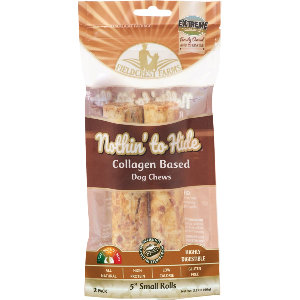 Nothin' to Hide 5 In. Peanut Butter Roll  (2-Pack)