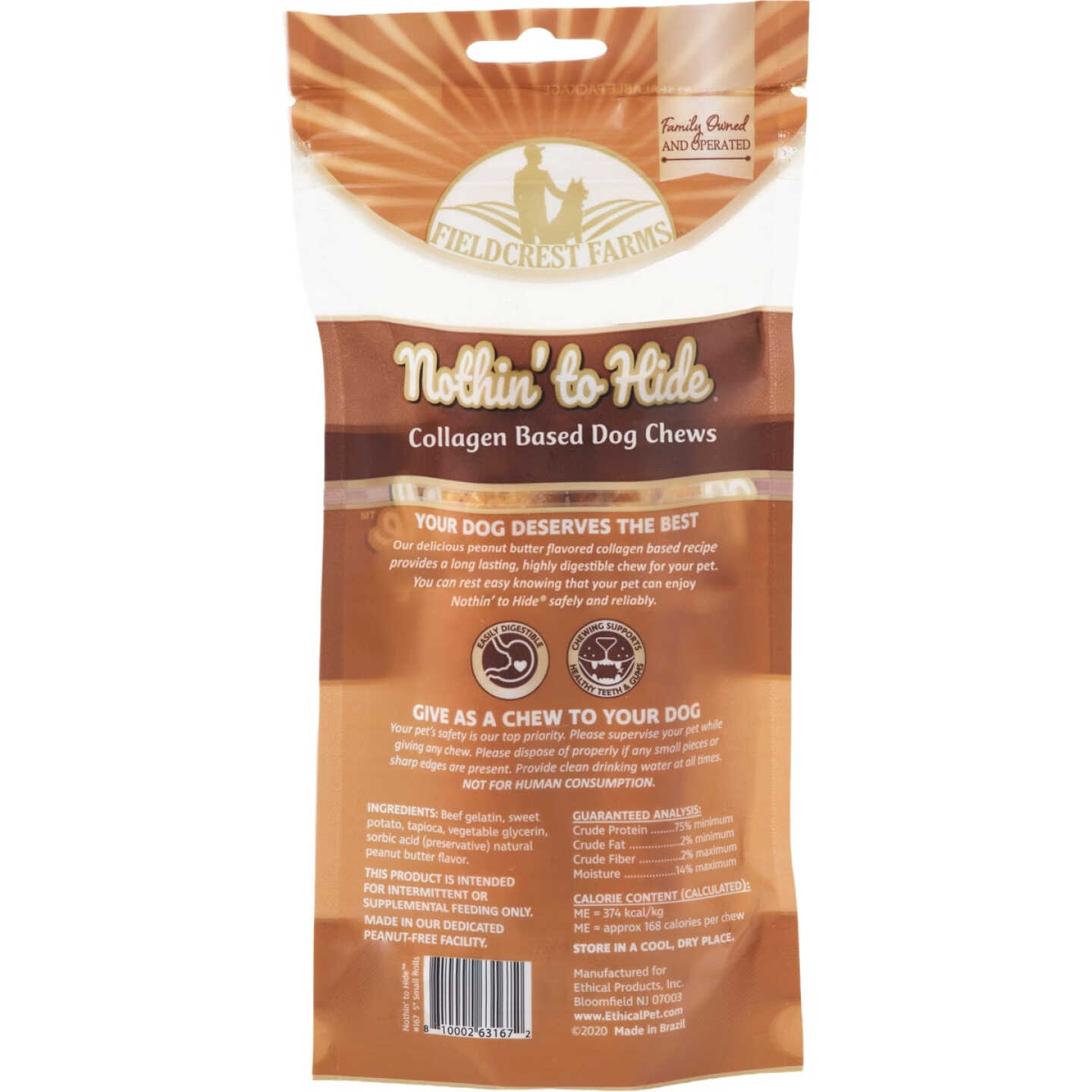 Nothin' to Hide 5 In. Peanut Butter Roll (2-Pack) Image 4