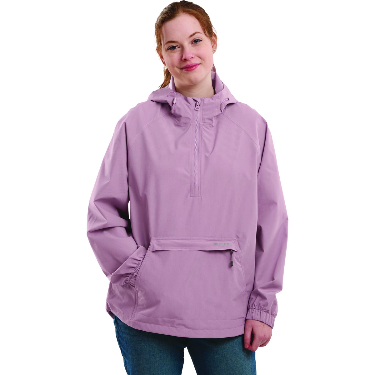 Berne Weather Warrior Women's Small Elderberry Packable Rain Jacket