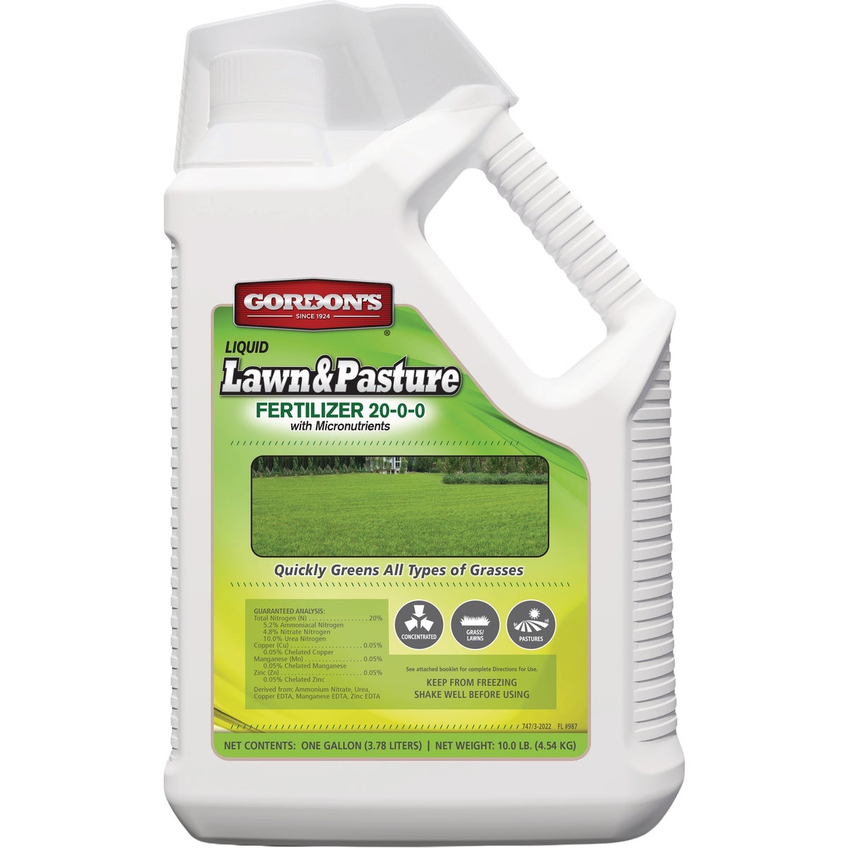 Gordon's 1 Gal. Concentrate 20-0-0 Lawn & Pasture Fertilizer