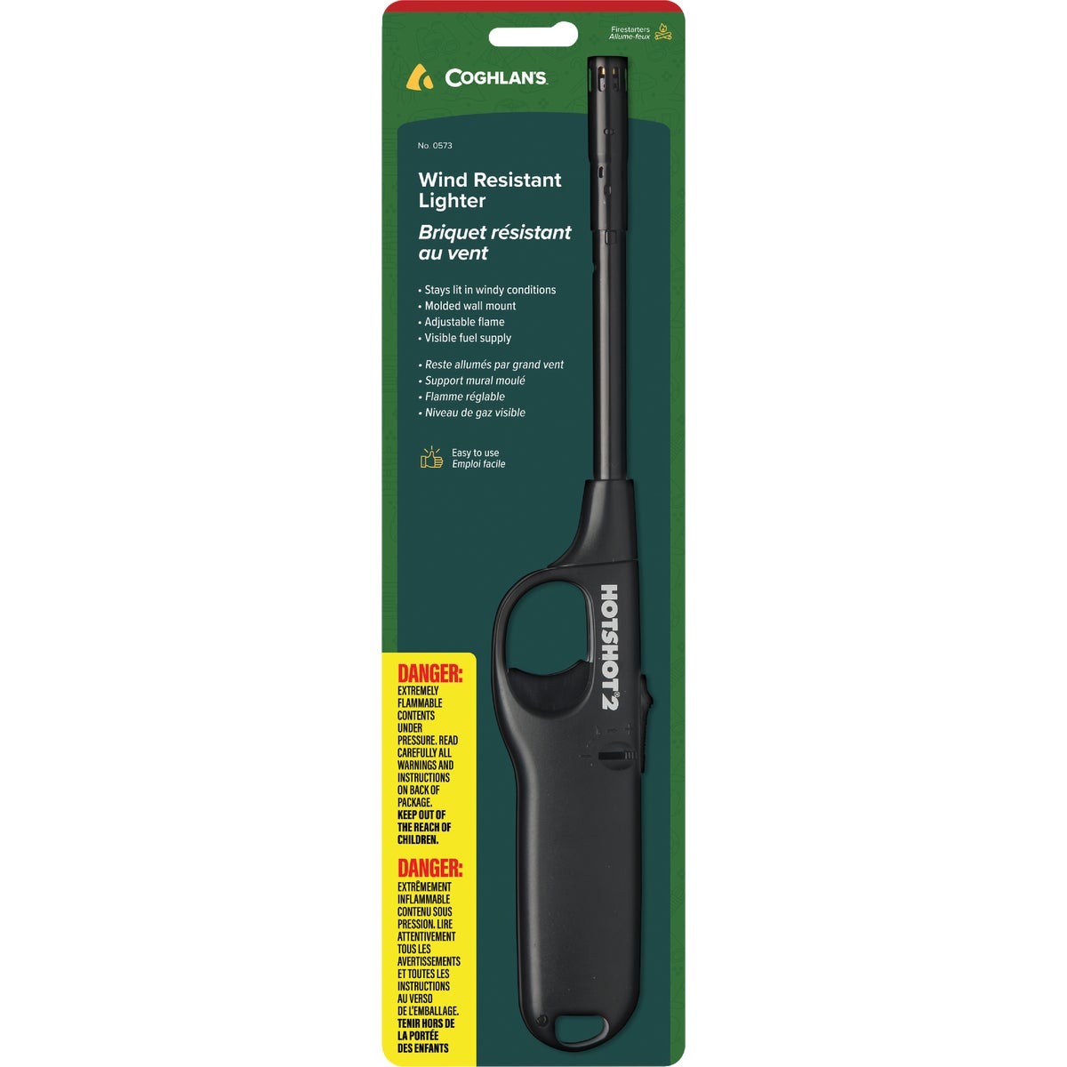 Coghlans Nonrefillable Straight Stem Wind Resistant Lighter
