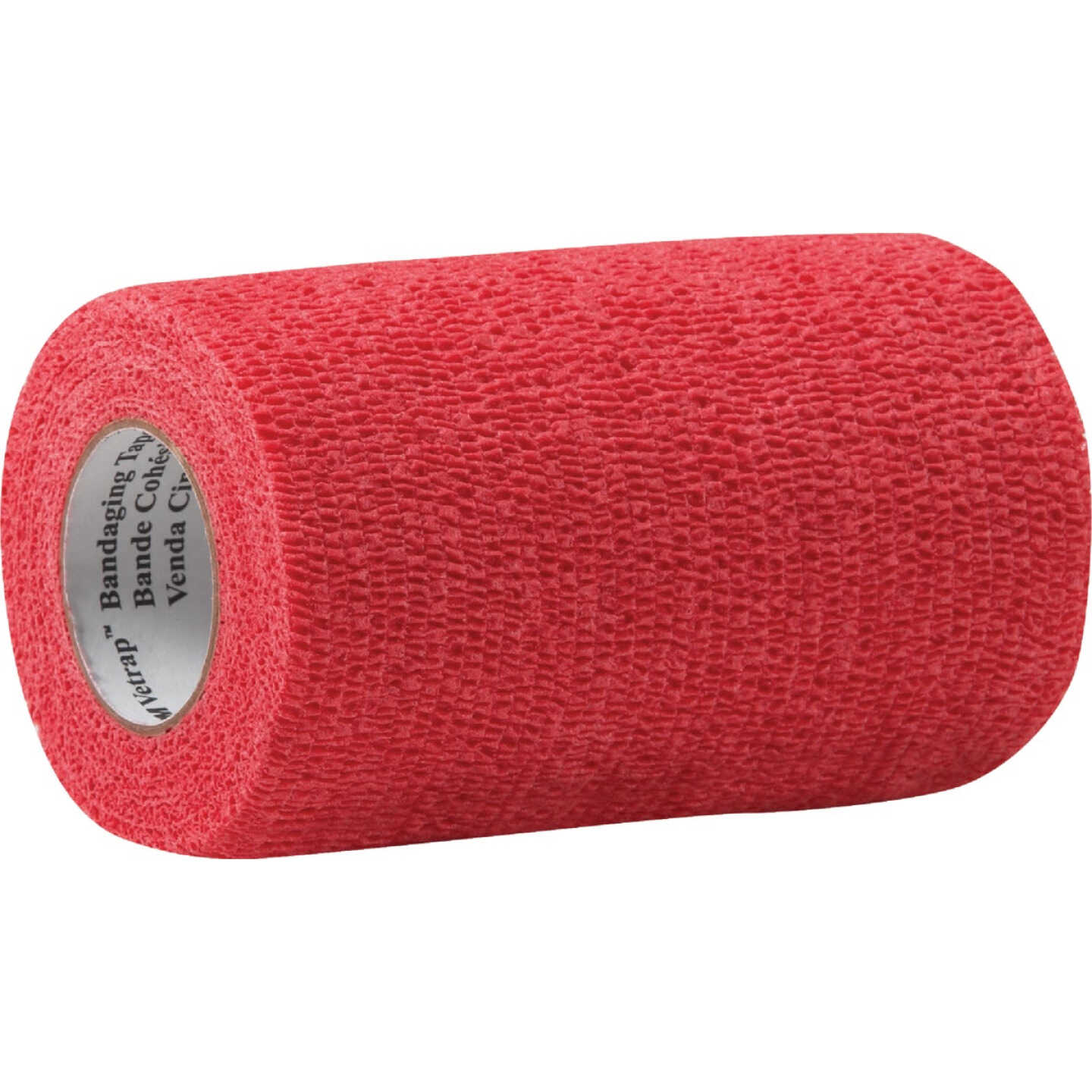3M Vetrap 4 In. x 5 Yd. Bandaging Wrap, Red Image 1