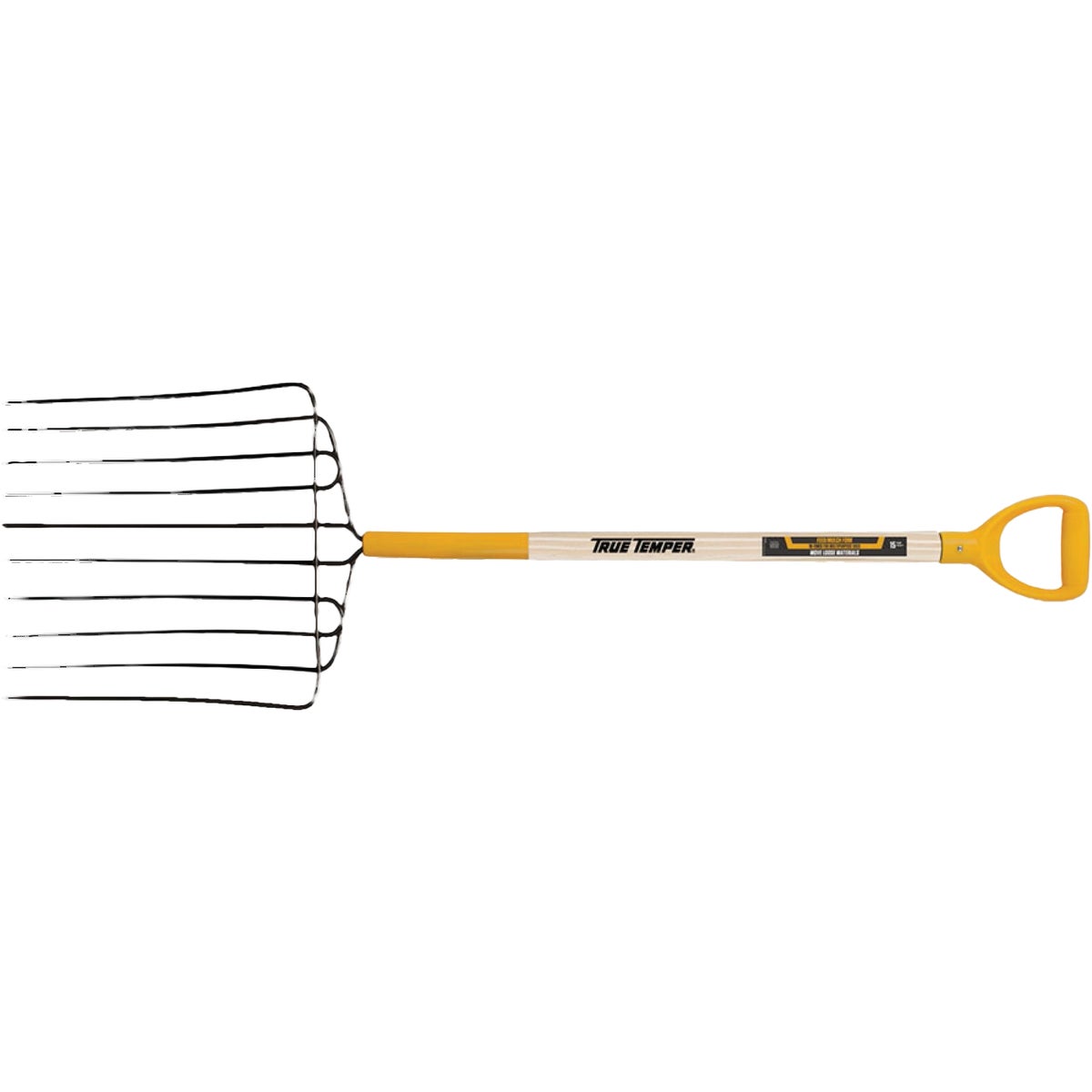 True Temper 30 In. Wood Handle D-Grip Pitch Fork (10-Tine)