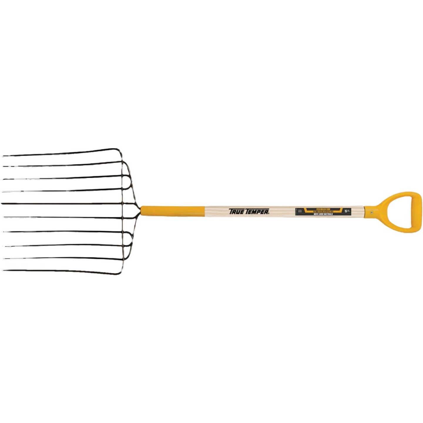 True Temper 30 In. Wood Handle D-Grip Pitch Fork (10-Tine) Image 1