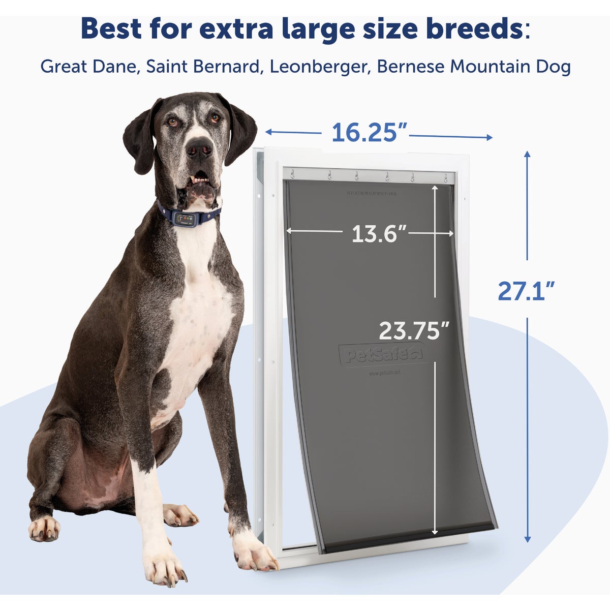 PetSafe Freedom XL White Aluminum Pet Door Image 4