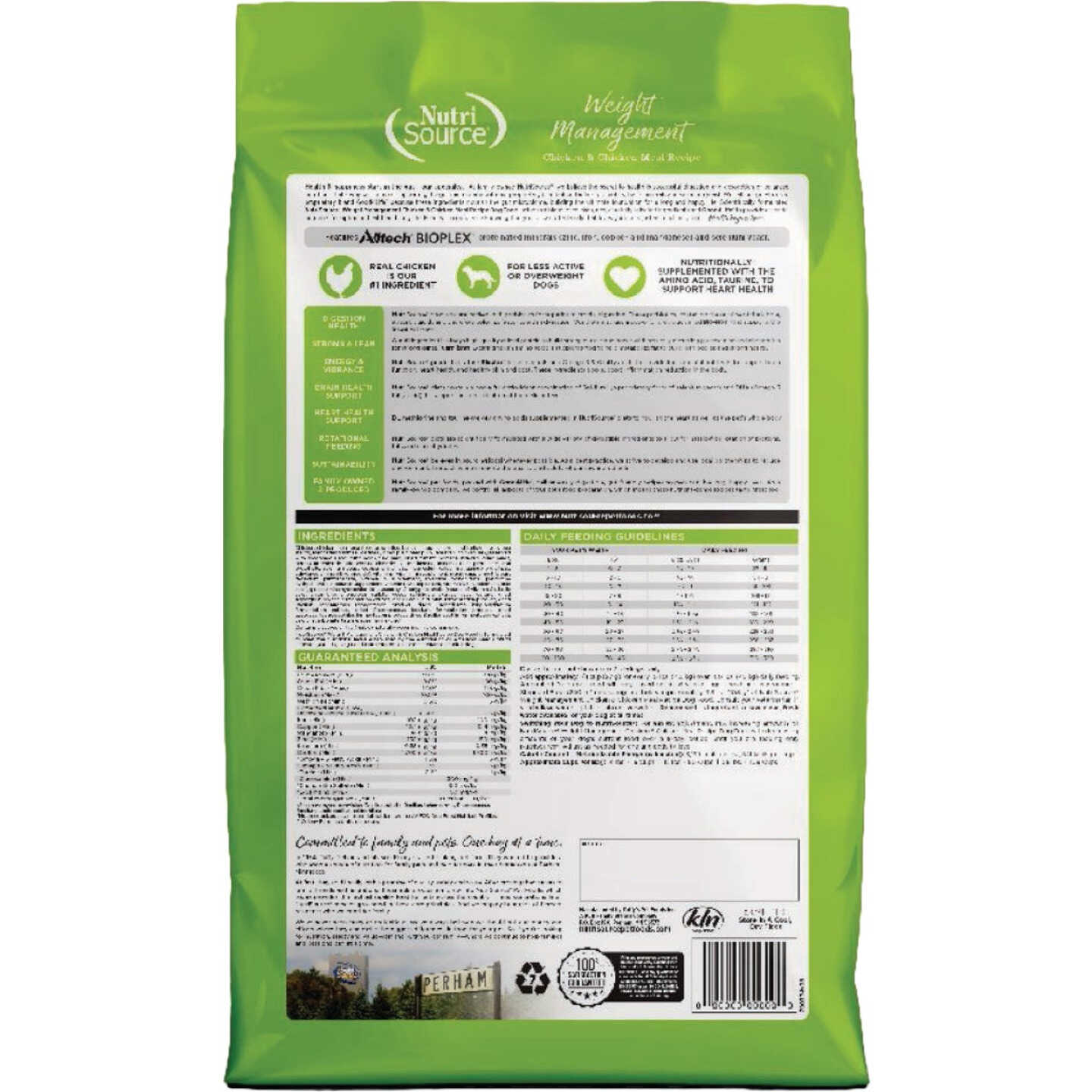 NutriSource 4 Lb. Weight Management Chicken & Chicken Meal Recipe Dog Food Image 7