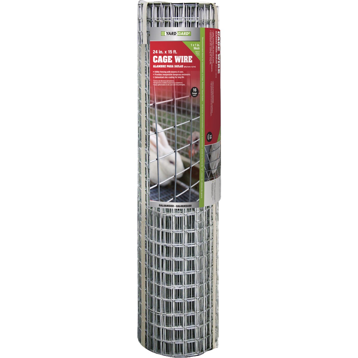 Agway 2 Ft. x 15 Ft. 16-Gauge 1 In. x 1 In. Mesh Galvanized Steel Cage Wire