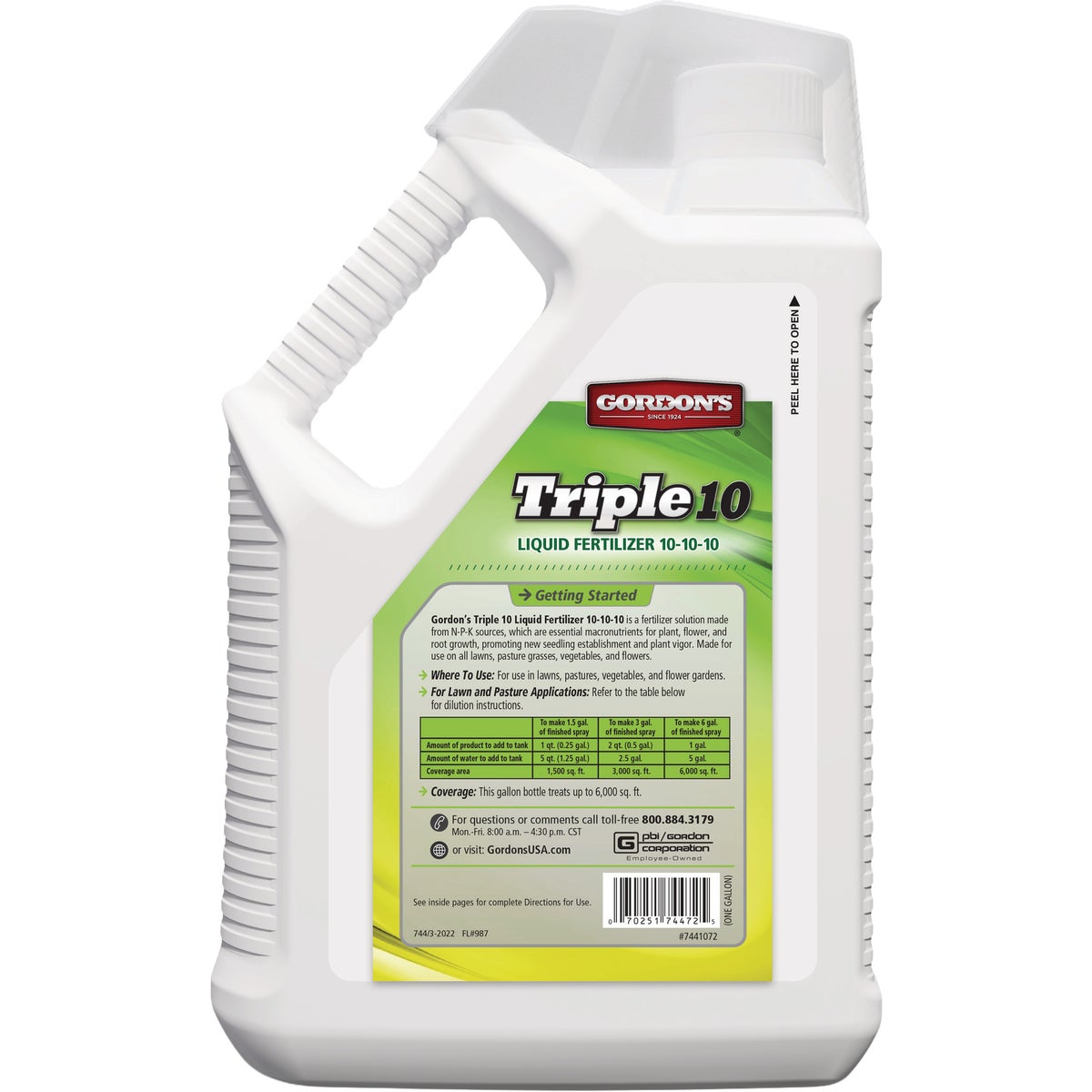 Gordon's Triple 10 1 Gal. Concentrate Liquid Fertilizer Image 3