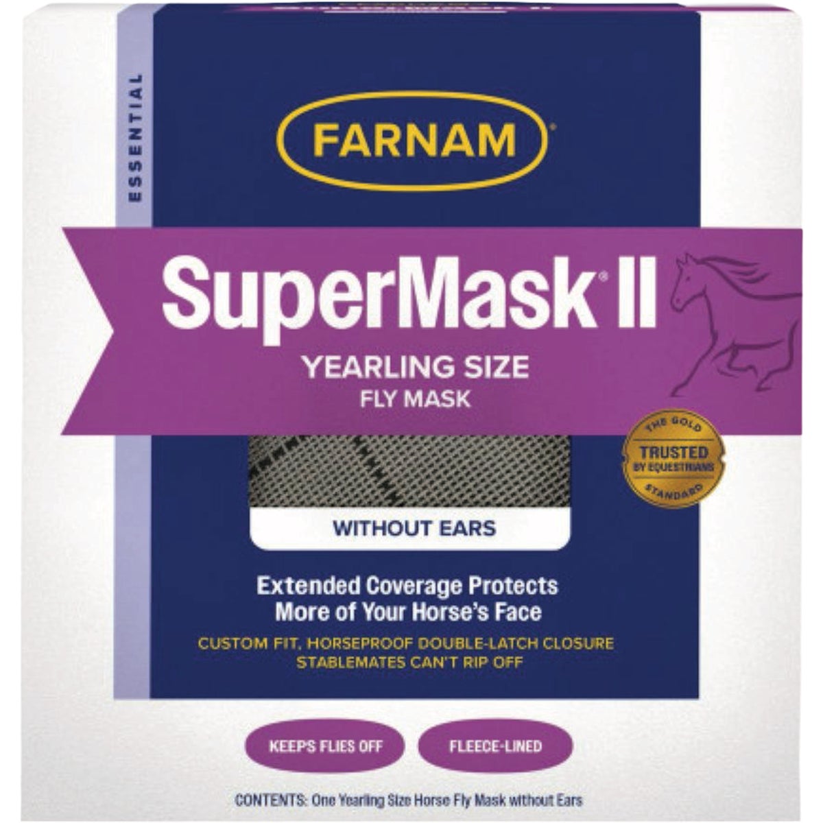 Farnam SuperMask II Classic Horse Fly Mask, for Yearlings