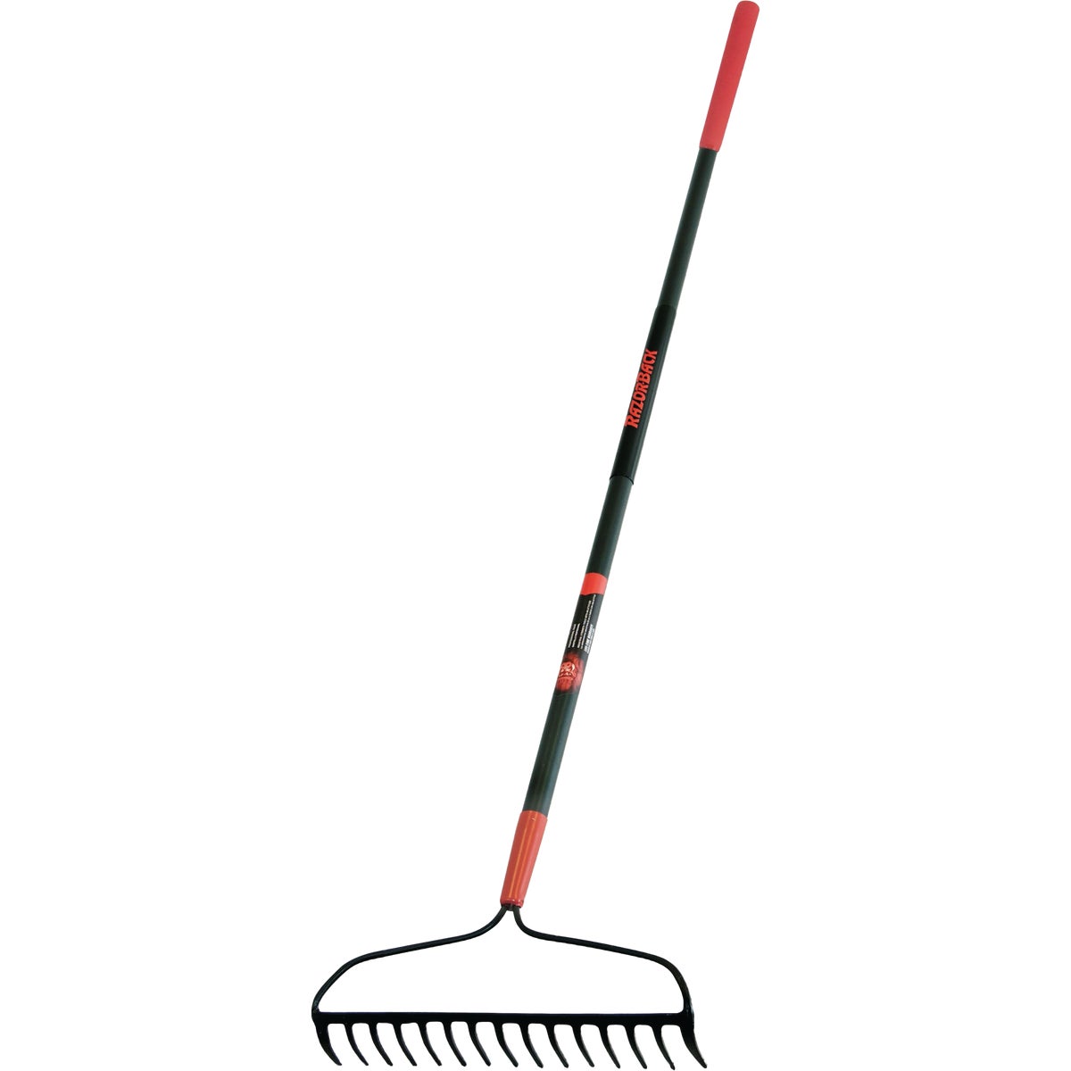 Razor-Back 16 In. Forged Steel Bow Garden Rake with Fiberglass Handle (15-Tine)
