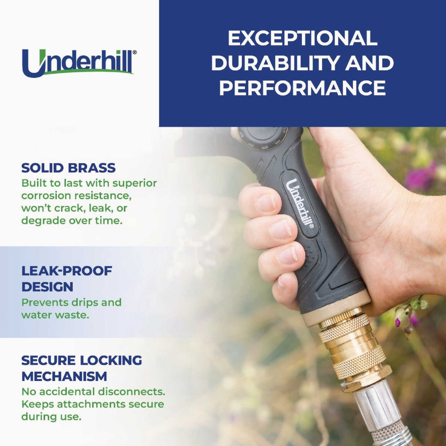 Underhill ProLine Quick Connect Set with Water Stop Image 4