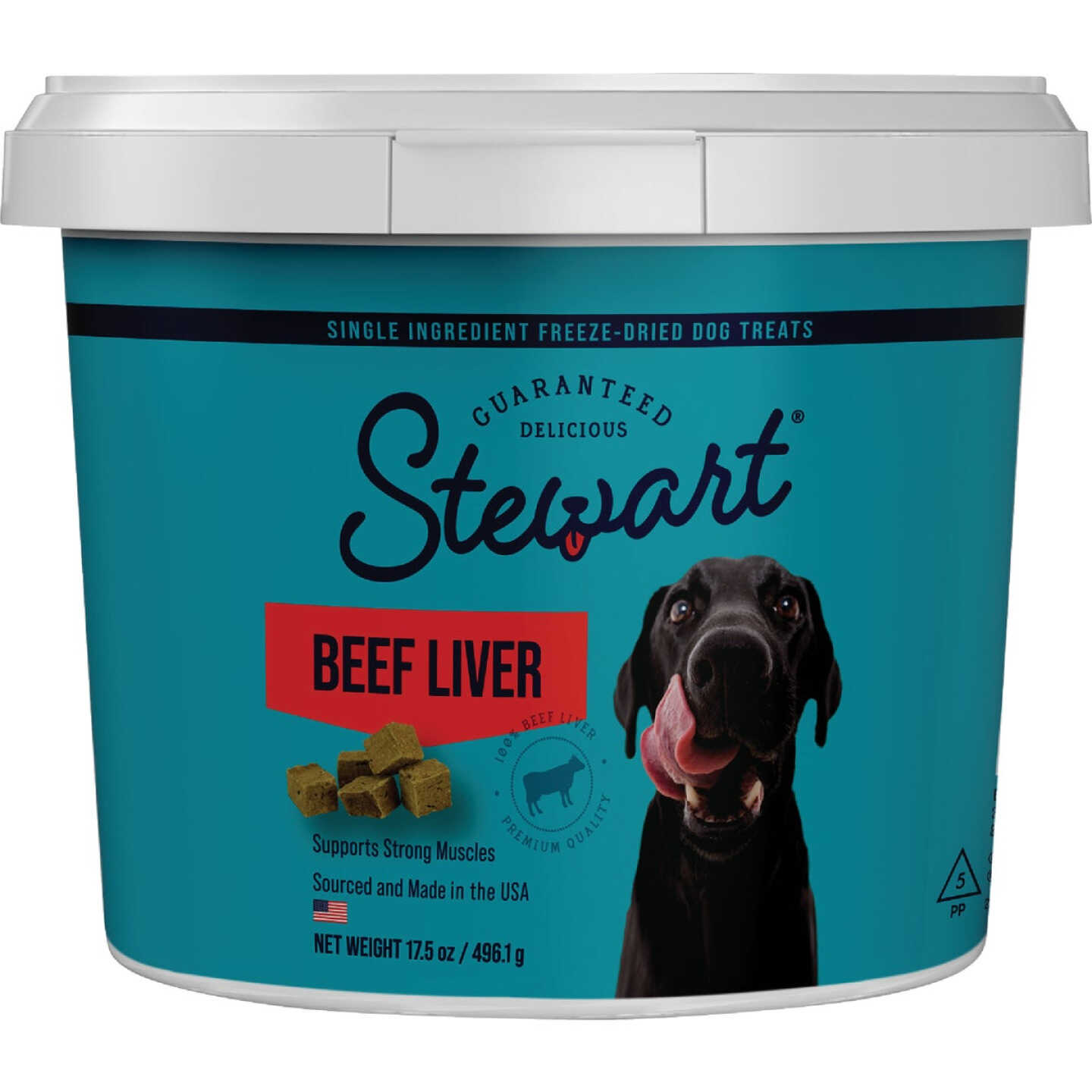 Stewart's 17.5 Oz. Beef Liver Freeze Dried Single Ingredient Dog Treat Image 1