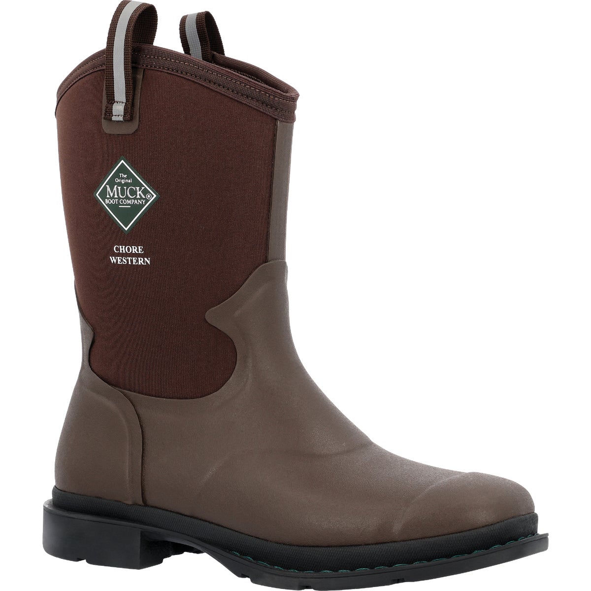 The Muck Boot Company Men's 12 Dark Brown Chore Western Mid Boot