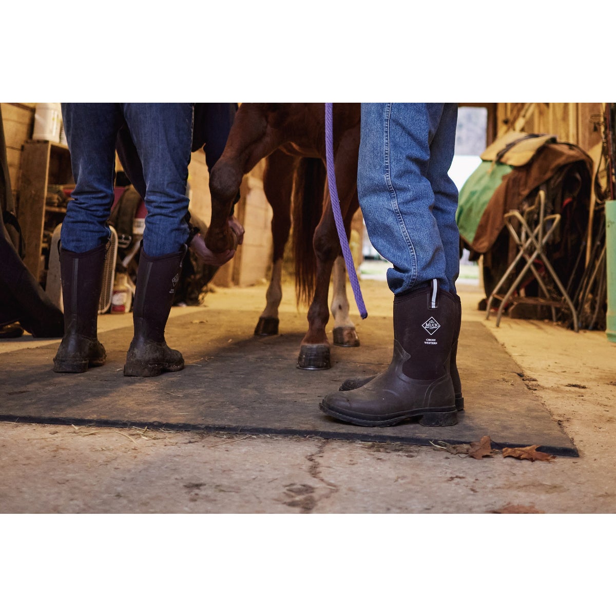 The Muck Boot Company Men's 12 Dark Brown Chore Western Mid Boot Image 2