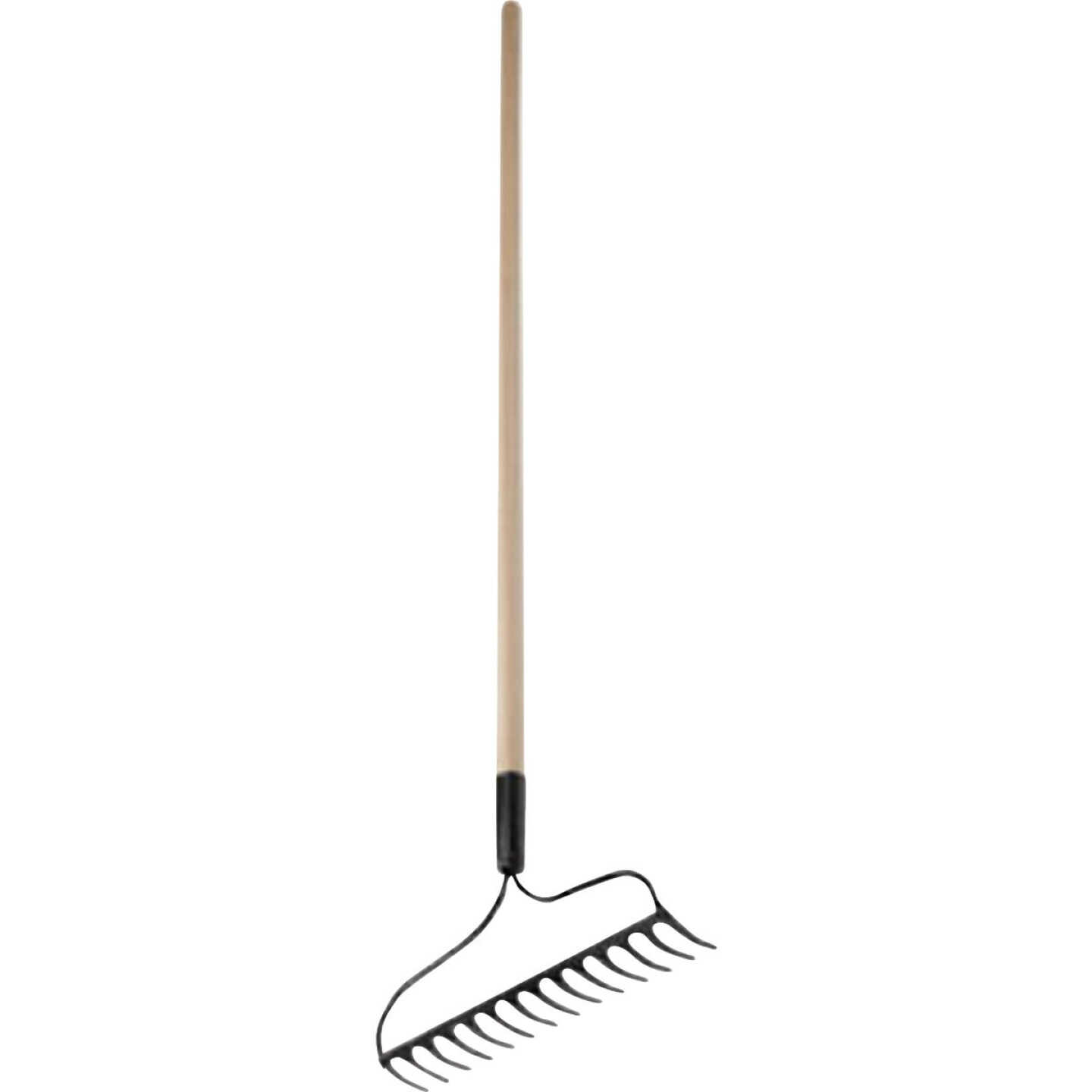 Green Thumb Welded Bow Rake with Wood Handle Image 1