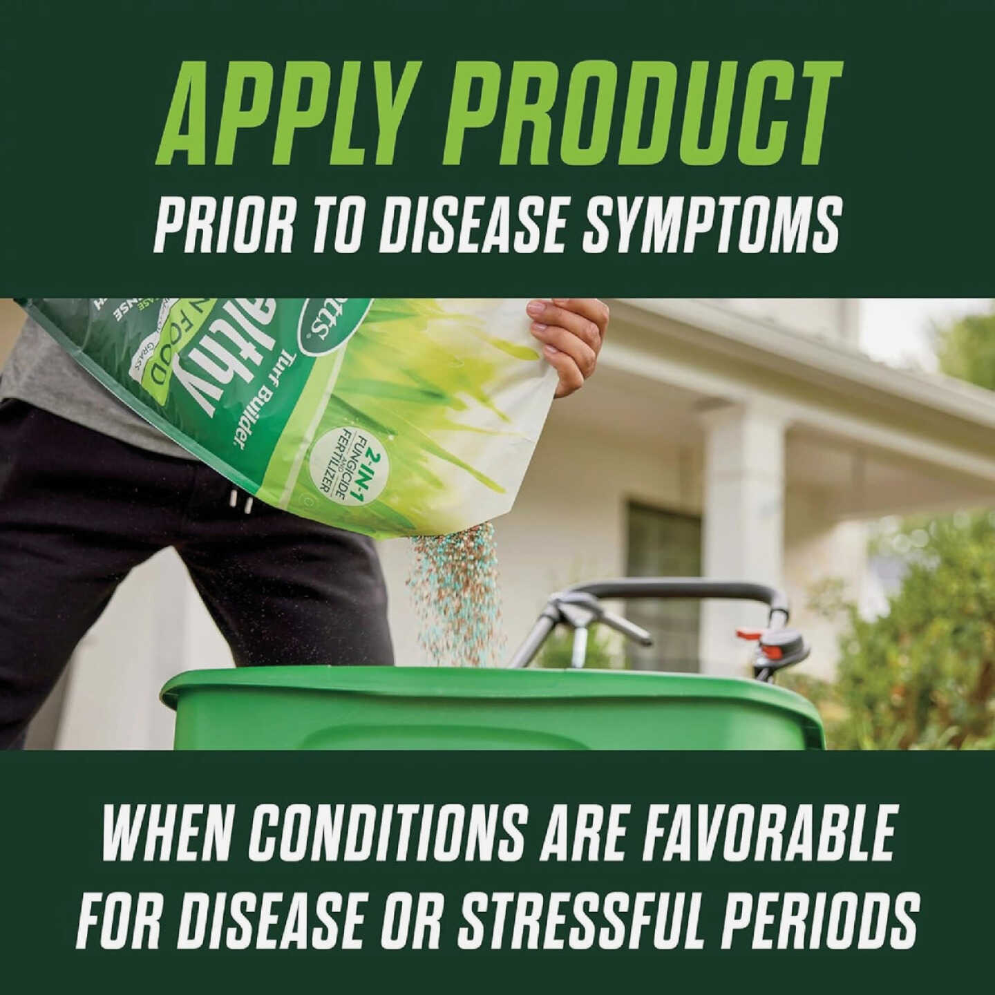 Scotts Turf Builder Healthy Plus Lawn Food FL 4000 Sq. Ft. 2-In-1 Fungicide & Fertilizer Image 8