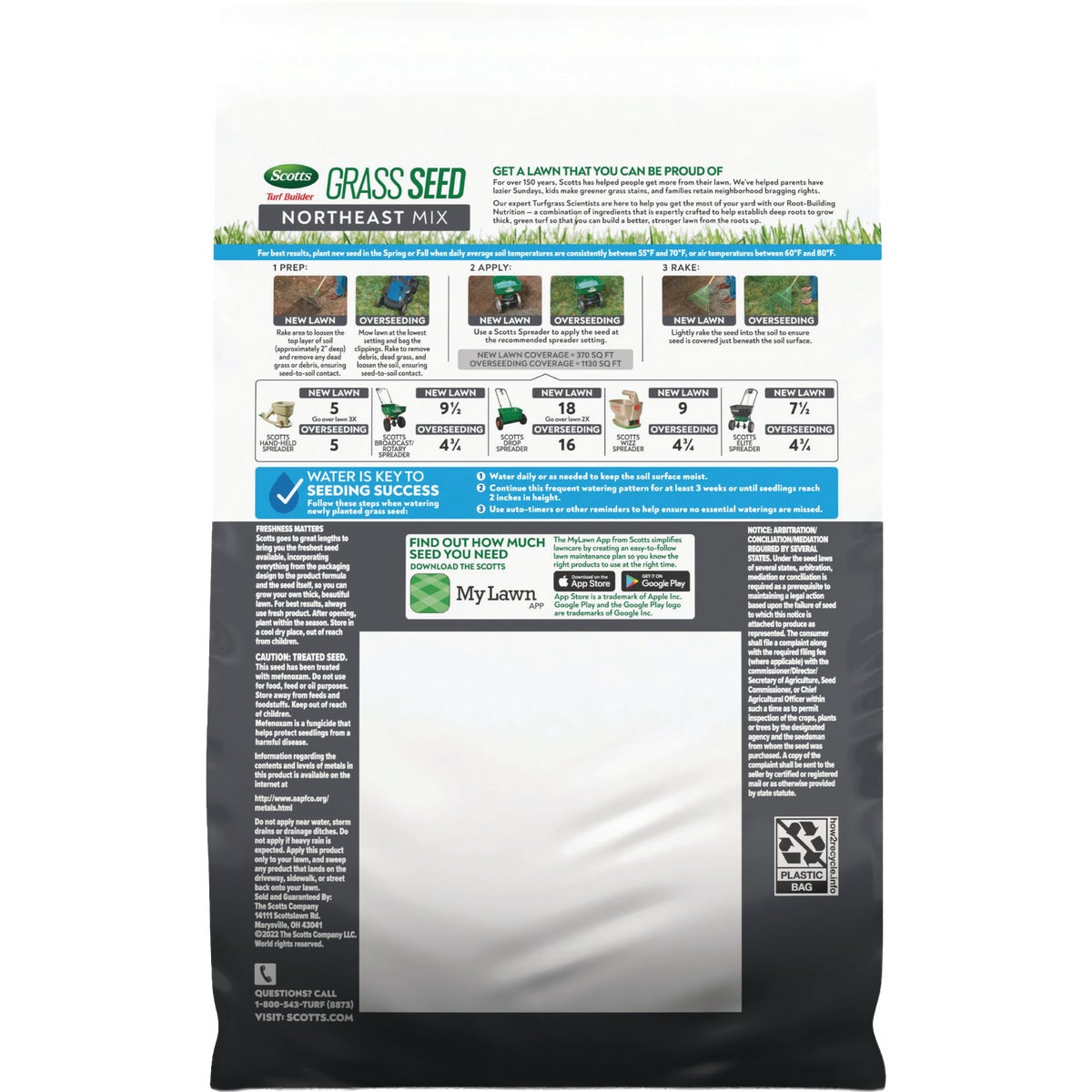 Scotts Turf Builder 2.4 Lb. Northeast Mix Grass Seed Image 2