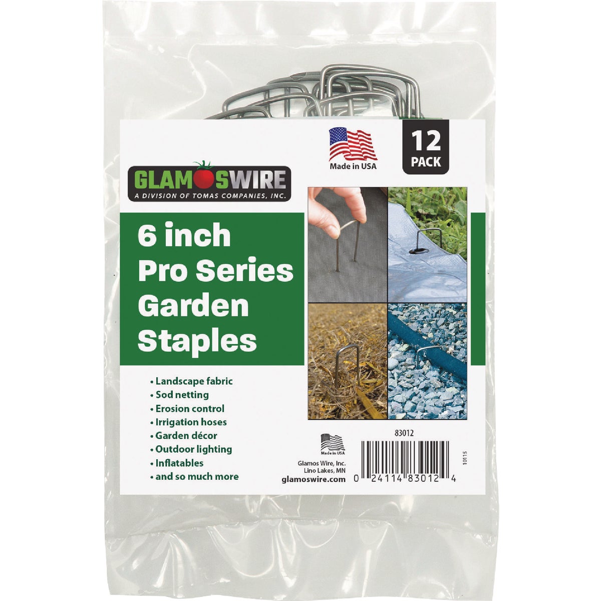 Glamos 6 In. Pro Series Garden Staple (12-Pack) Image 2